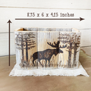 Moose Harvest Wood Box – Autumn Floral Arrangement