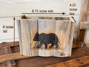 Black Bear Autumn Wood Box – Fall Floral Arrangement