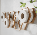 Hexagon Wall Toilet Roll Storage