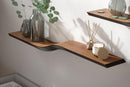 Wave Floating Wall Shelf – Real Wood Veneer